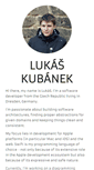 Mobile Screenshot of lukaskubanek.com